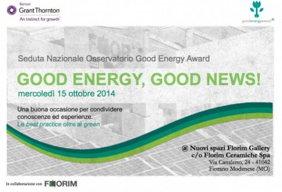 Osservatorio Good Energy 2014